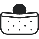 Matratze mit mittlerem Härtegrad