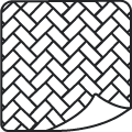 Aufkleber mit Rattan-Muster