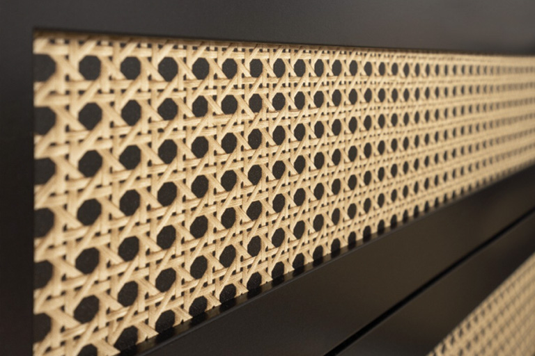 Aufkleber mit Rattan-Muster